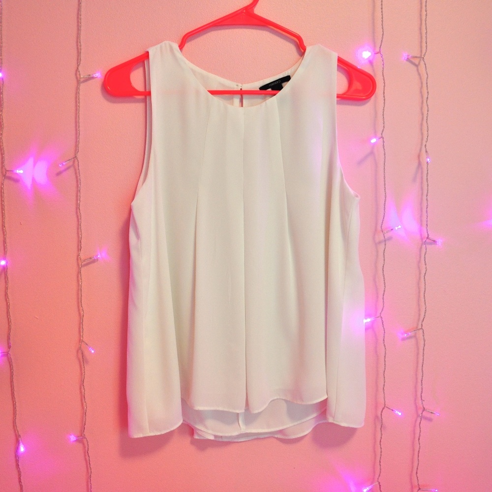 Flowy High Neck Tank Top